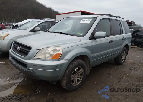2003 Honda Pilot Ex из США, поврежденный, VIN 2HKYF18443H554499